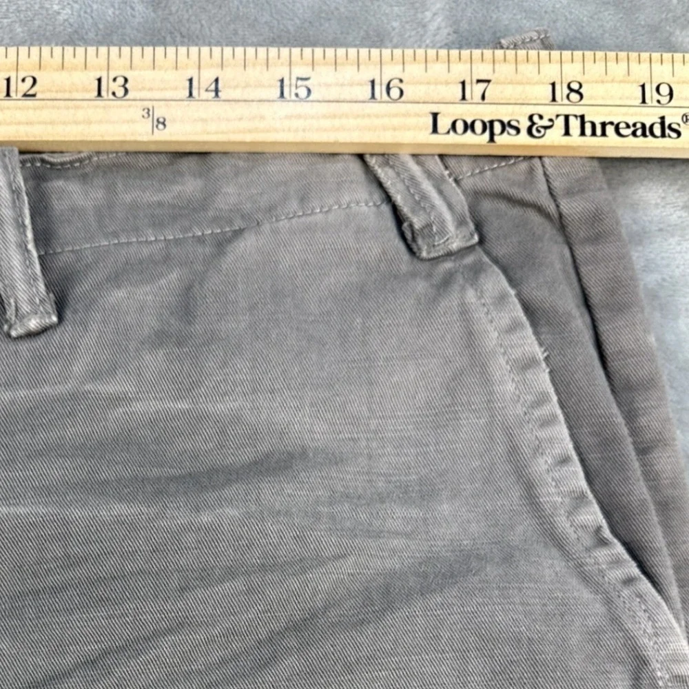 Polo Ralph Lauren Straight Fit Gray Faded Cotton Chino Pants Mens 36x34 NEW